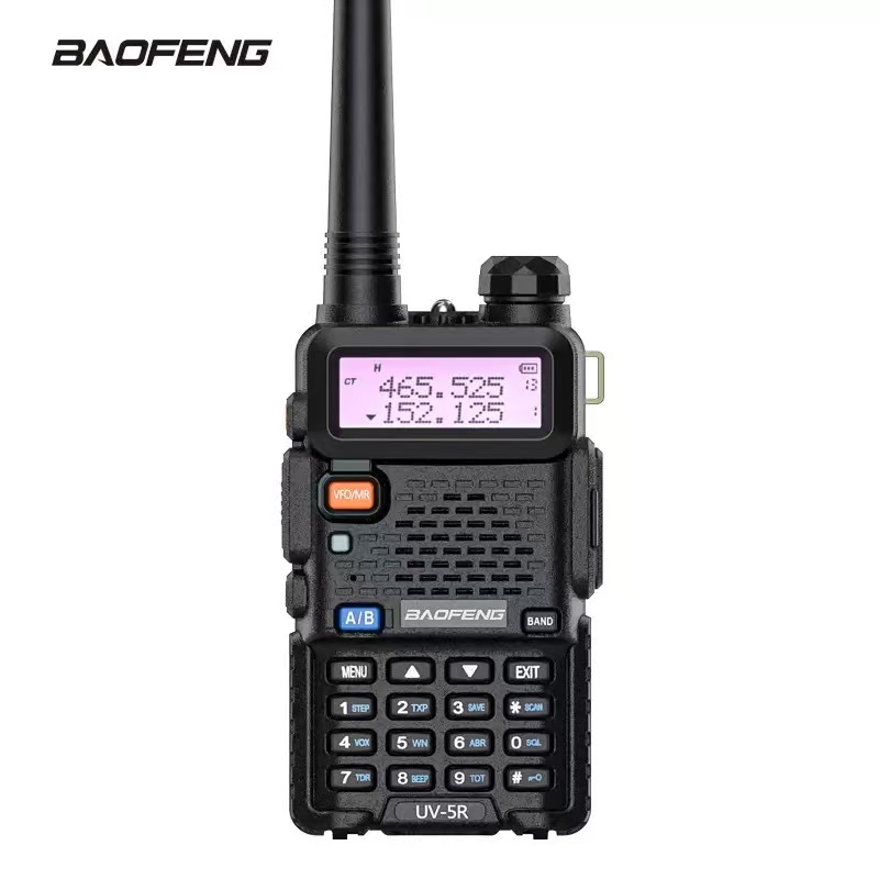 Радиостанция Baofeng UV-5R 5W черный , каналов – 128 шт, передатчик 5 Вт, до 10 км, IP54